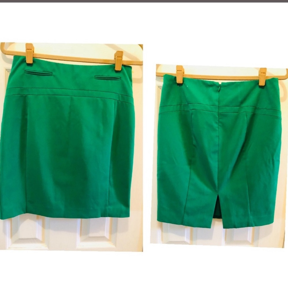 Express green knee length skirt - Picture 3 of 4